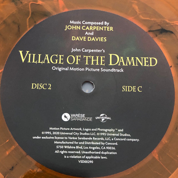 John Carpenter, Dave Davies - Village Of The Damned (Original Motion Picture Soundtrack)