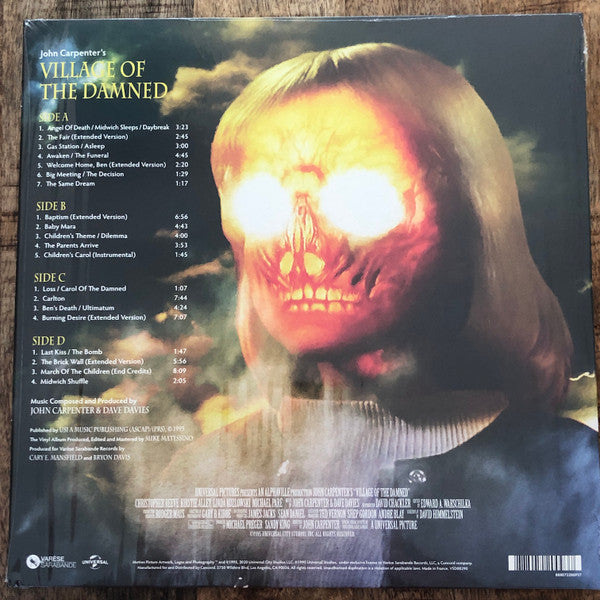 John Carpenter, Dave Davies - Village Of The Damned (Original Motion Picture Soundtrack)