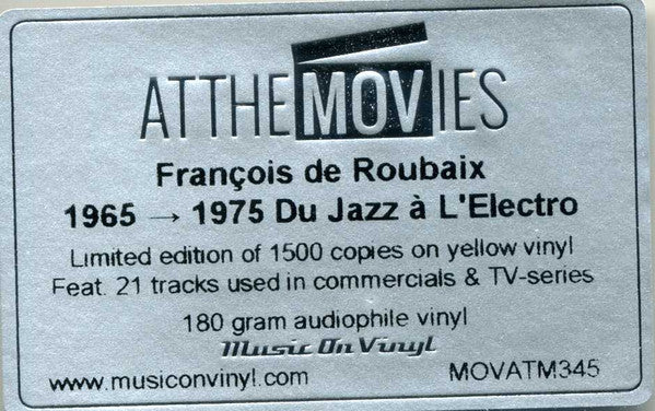 François De Roubaix - Du Jazz À L'électro 1965-1975