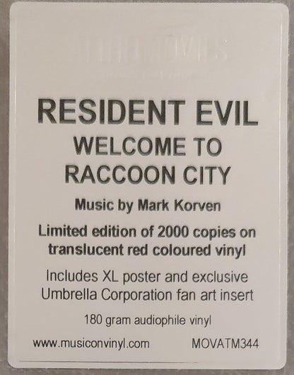 Mark Korven - Resident Evil Welcome To Raccoon City (Original Motion Picture Soundtrack)