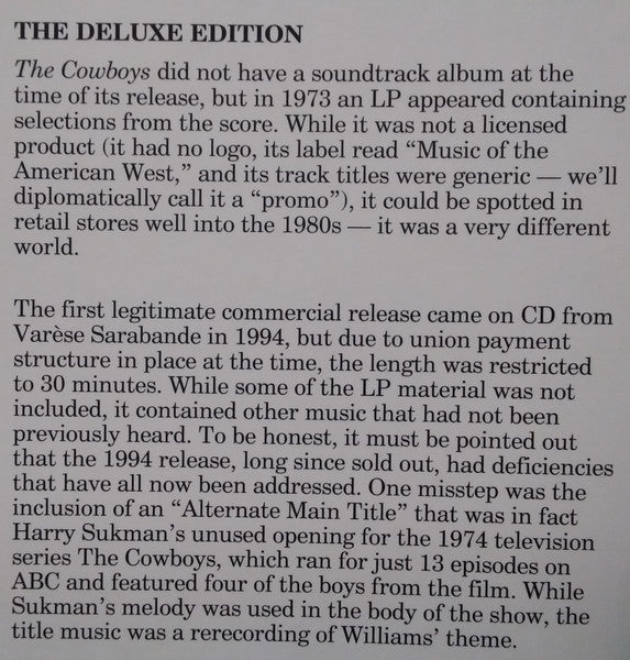 John Williams - The Cowboys (Original Motion Picture Soundtrack)