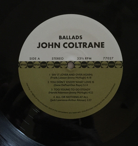 The John Coltrane Quartet - Ballads