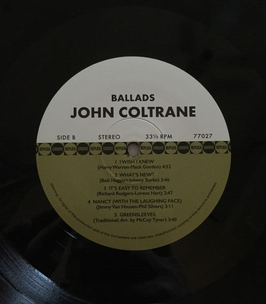 The John Coltrane Quartet - Ballads