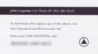 John Carpenter - Lost Themes III: Alive After Death